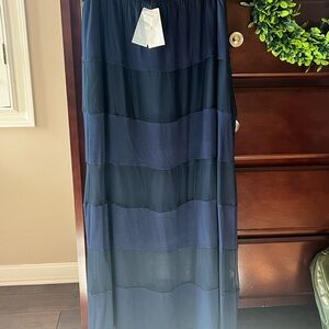 Alberto Makali Navy Maxi Skirt
